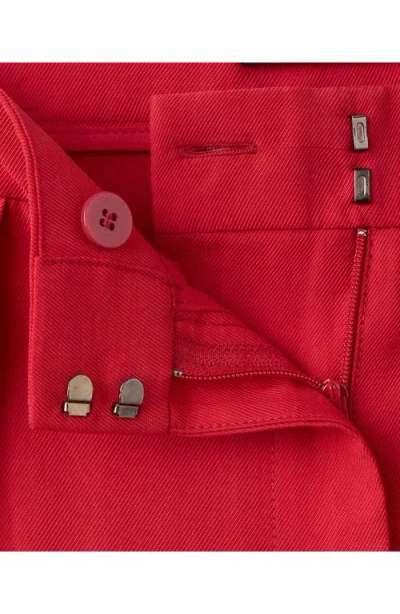 Mango Straight Lyocell Pants In Red