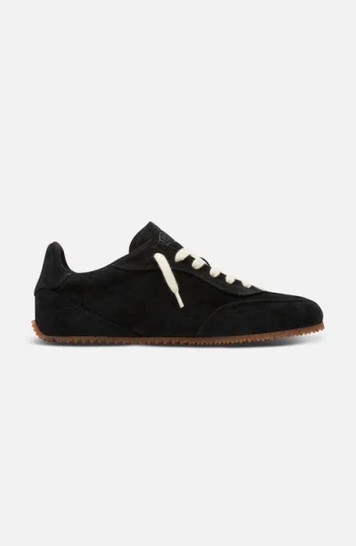 Axel Arigato Suede Low-profile Sneakers With Textured Sole In Black