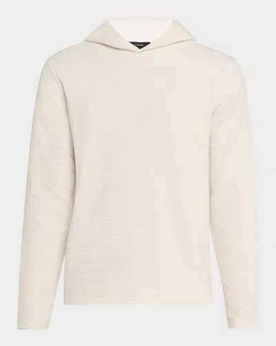 Vince Double Face Pullover Hoodie In Neutral