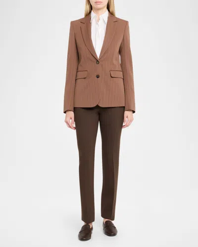 Stella Mccartney Single-breasted Regular Jacket In Brown