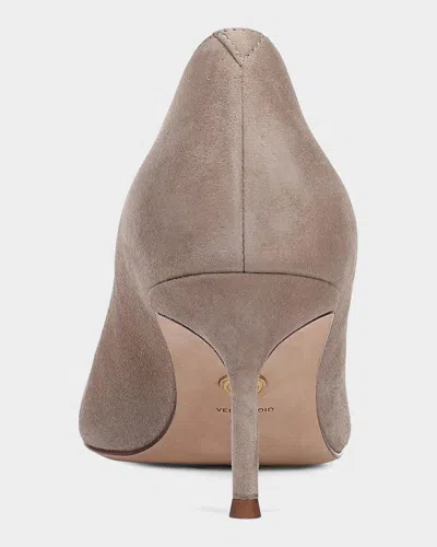Veronica Beard 65mm Rita Suede Pointed-toe Pumps In Nude