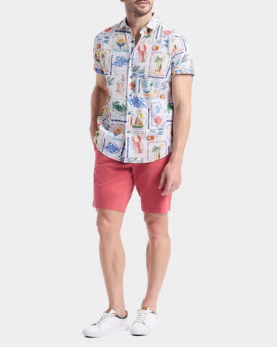 Robert Graham Isla Vista Short Sleeve Seersucker Button-up Shirt In Multi