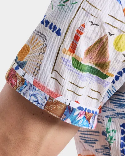 Robert Graham Isla Vista Short Sleeve Seersucker Button-up Shirt In Multi