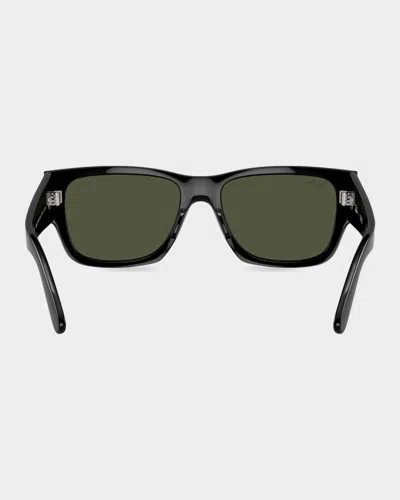 Ray Ban Ray-ban Carlos 56mm Polarized Rectangular Sunglasses In Multi