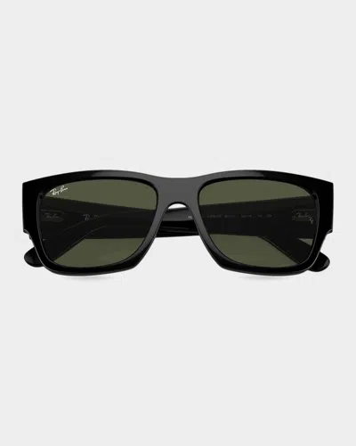 Ray Ban Ray-ban Carlos 56mm Polarized Rectangular Sunglasses In Multi