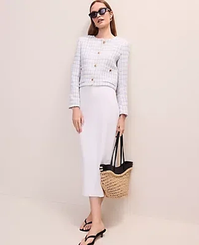 Ann Taylor Patch Pocket Jacket In White