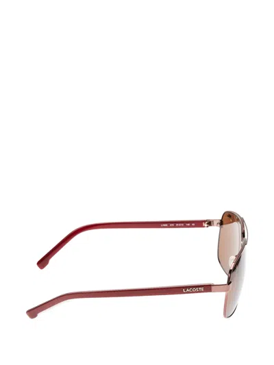 Lacoste Rectangle-frame Sunglasses In Gold