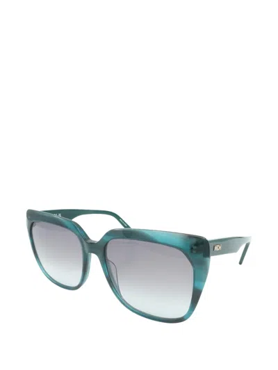 Mcm Square-frame Sunglasses In Blue
