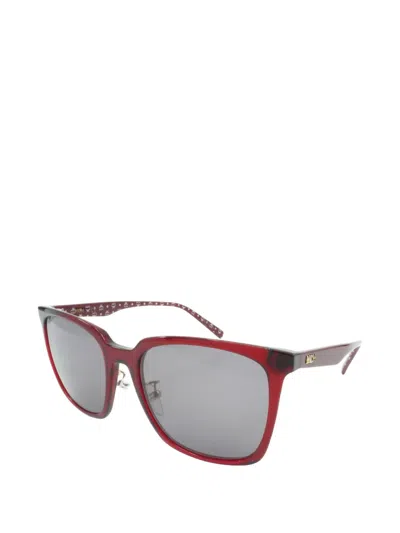 Mcm Square-frame Sunglasses In Red