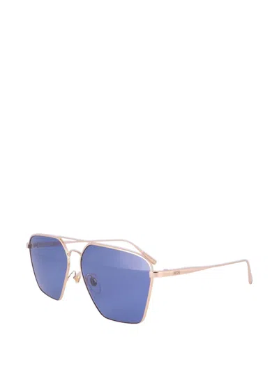 Mcm Rectangle-frame Sunglasses In Gold