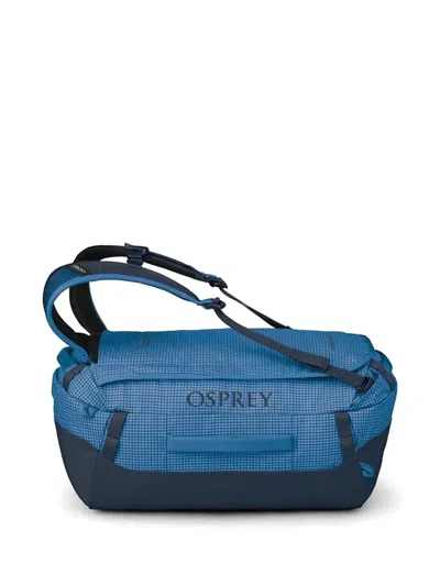 Osprey Transporter Grid-pattern Backpack In Blue