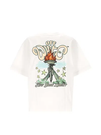Off-white Graphic-print T-shirt In White