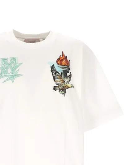 Off-white Graphic-print T-shirt In White
