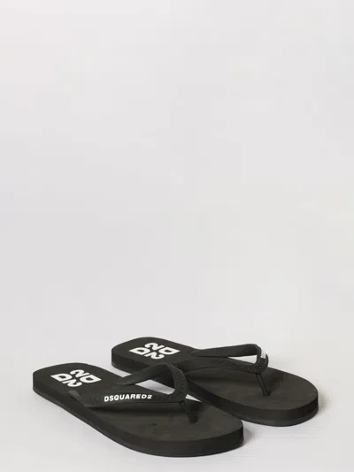 Dsquared2 Logo-print Flip-flops In Multi