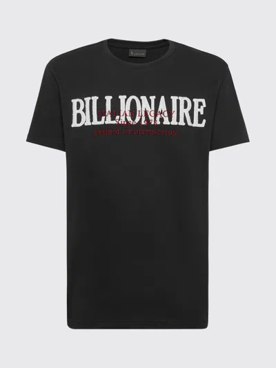Billionaire Logo-print T-shirt In Black