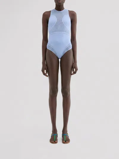 Maccapani Open Back Does-all One Piece In Blue