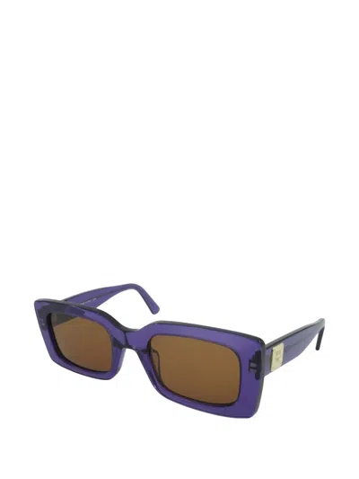 Mcm Rectangle-frame Sunglasses In Blue