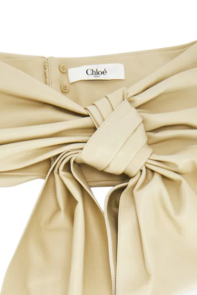 Chloé Bow Belt In Neutral