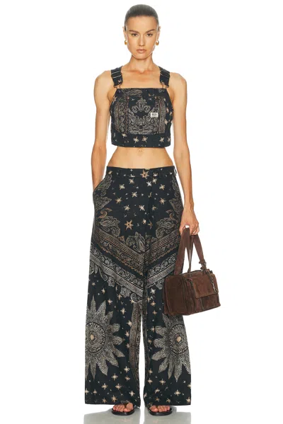 R13 Oversized Crossover Pant In Black