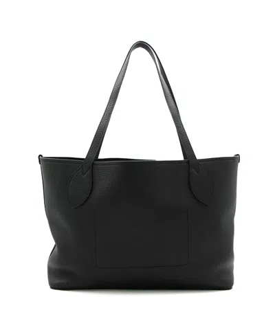 Mulberry Tree Logo-embossed Tote Bag In Black