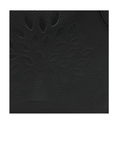 Mulberry Tree Logo-embossed Tote Bag In Black