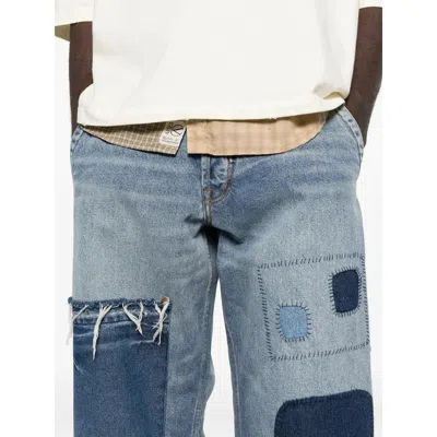 Gallery Dept. Patchwork Distressed Jeans In Blue