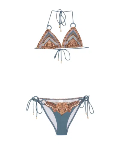 Zimmermann Mahon Triangle Bikini Set In Multi