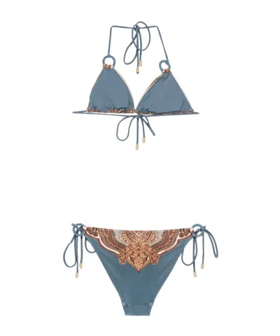 Zimmermann Mahon Triangle Bikini Set In Multi