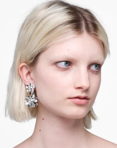 Marc Jacobs The Daisy Wild Statement Earring In Metallic
