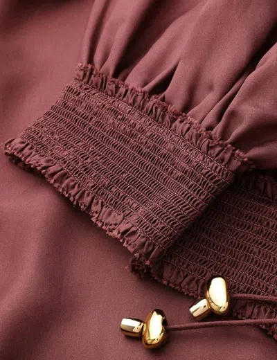 Zimmermann Womens Musk Aster Harem Silk Trousers Xs In Brown