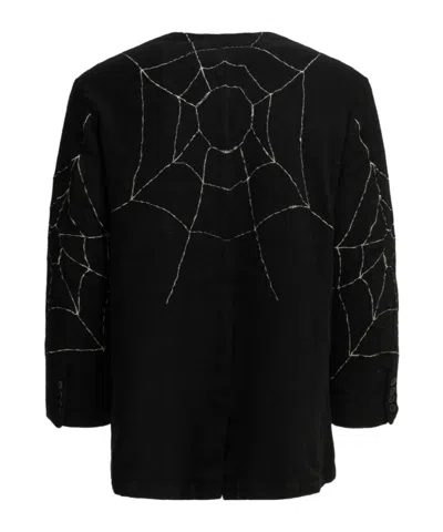 Kapital Single-breasted Button Jacket In Black