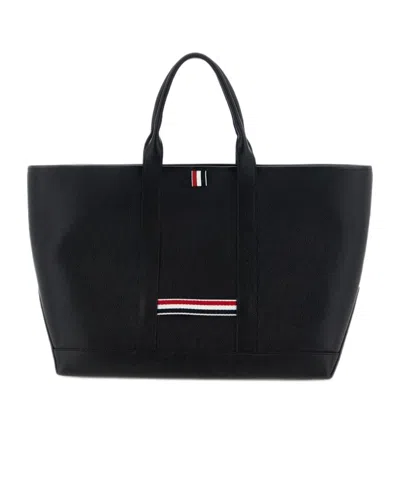 Thom Browne Black Tool Medium Tote In Black