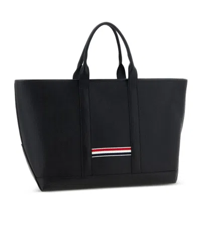 Thom Browne Black Tool Medium Tote In Black