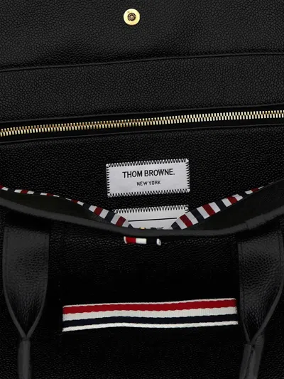Thom Browne Black Tool Medium Tote In Black