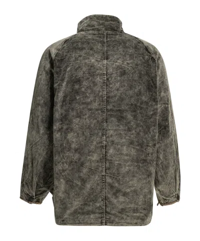 Kapital Multi-pocket Zip-up Jacket In Gray