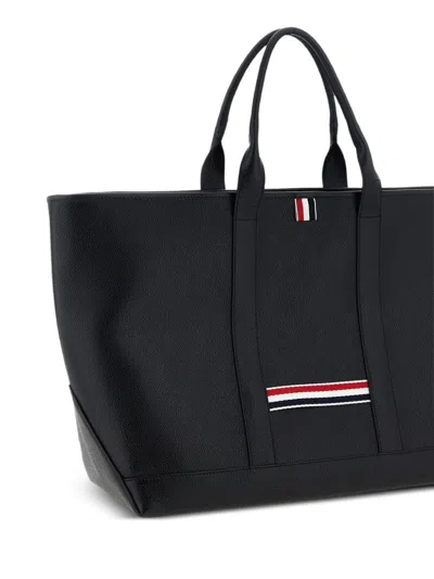 Thom Browne Black Tool Medium Tote In Black
