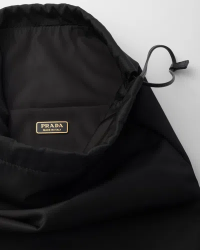 Prada Wish Re-nylon Drawstring Pouch In Black
