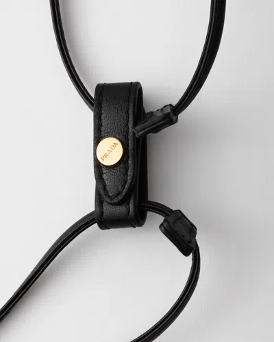 Prada Wish Re-nylon Drawstring Pouch In Black