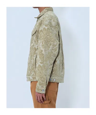 Junya Watanabe Patterned Denim Jacket In Brown