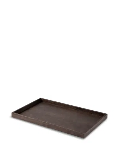 Knindustrie Rectangular-shape Tray In Brown