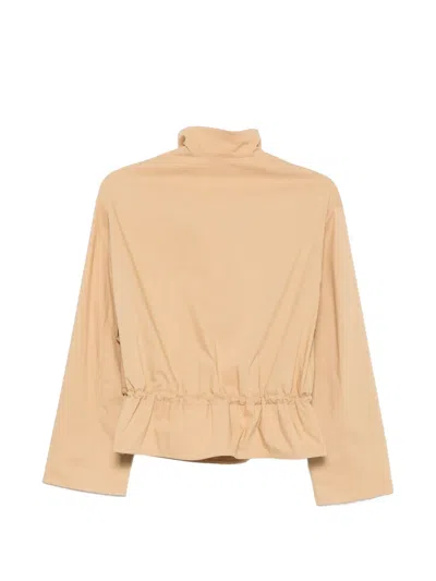 Akris Punto Ruffled Button-front Jacket In Neutral