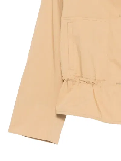 Akris Punto Ruffled Button-front Jacket In Neutral