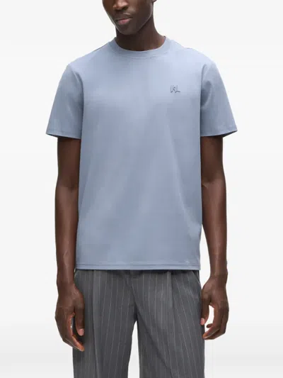 Karl Lagerfeld Monogram Regular T-shirt In Blue