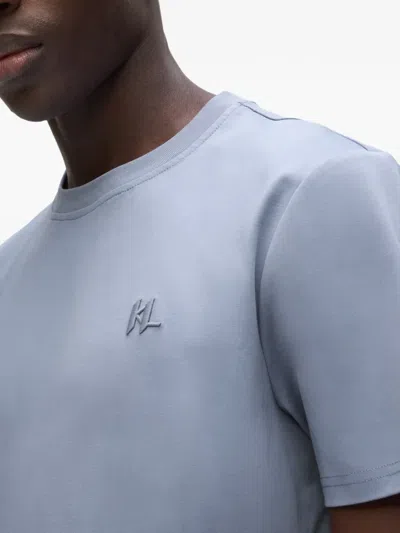 Karl Lagerfeld Monogram Regular T-shirt In Blue