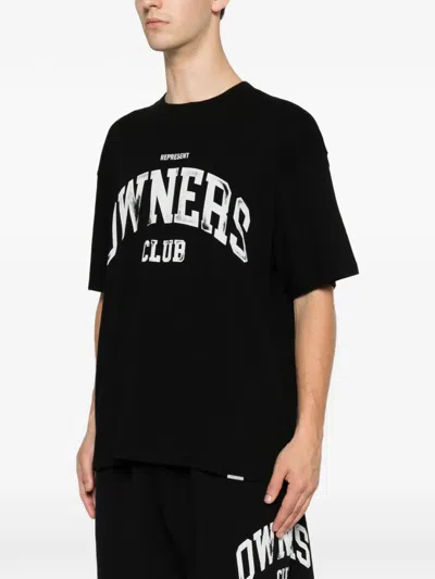 Represent Owners Club Printed T-shirt In Black