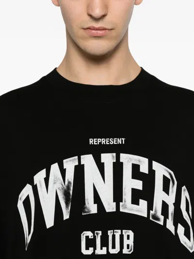 Represent Owners Club Printed T-shirt In Black