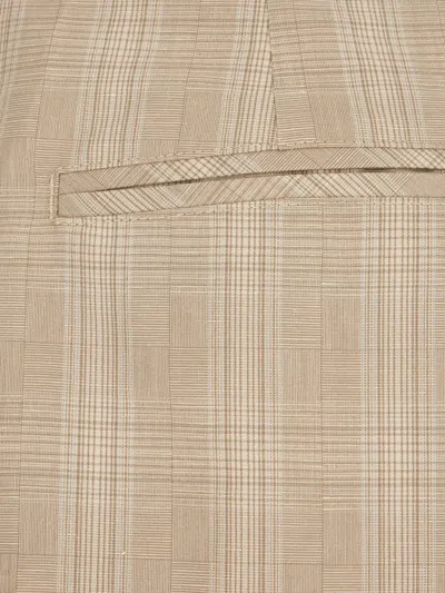 Iceberg Belted Check-pattern Trousers In Gold