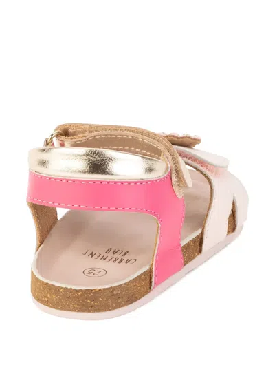 Carrèment Beau Shell-patch Sandals In Multi