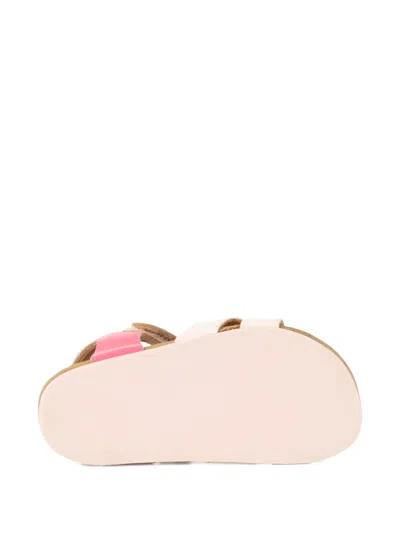 Carrèment Beau Shell-patch Sandals In Multi