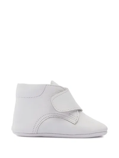 Banblu Touch-strap Ankle Boots In White